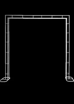 

2.4m x 2.4m White Square metal Arch