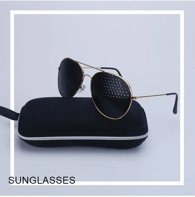 CUBOJUE солнцезащитные очки с отверстиями для мужчин и женщин Уход За Зрением многофункциональные корректирующие очки против близорукости для глаз упражнения против усталости