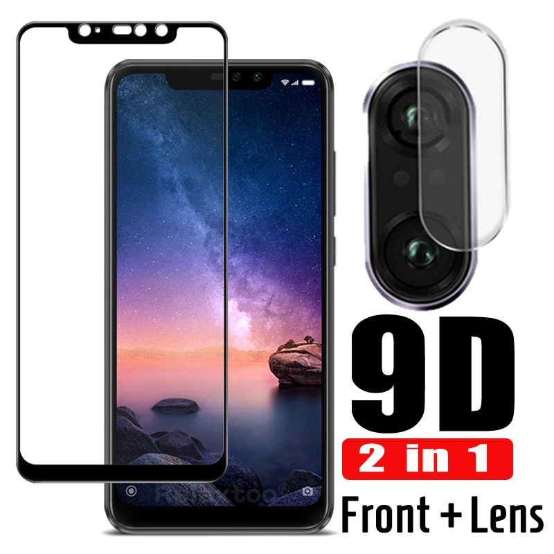 Защита для объектива камеры 2 в 1 Xiaomi Redmi note 6 pro закаленное стекло Защитная пленка
