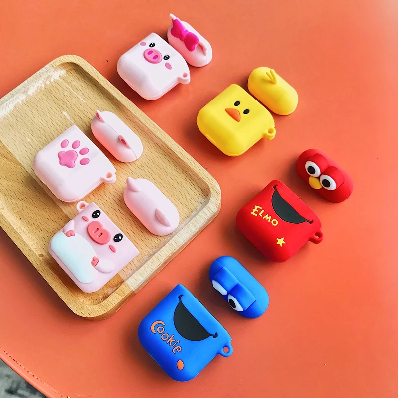 

Cute Cartoon Wireless Earphone Case for Apple AirPods 2 Silicone Charging Headphones Case for Airpods bluetooth headphone Case