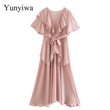 

2020 Women's New Back Hollow Fairy Long Dress Women Dresses Summer Sexy Party Long Maxi Dress Elegant Vestidos