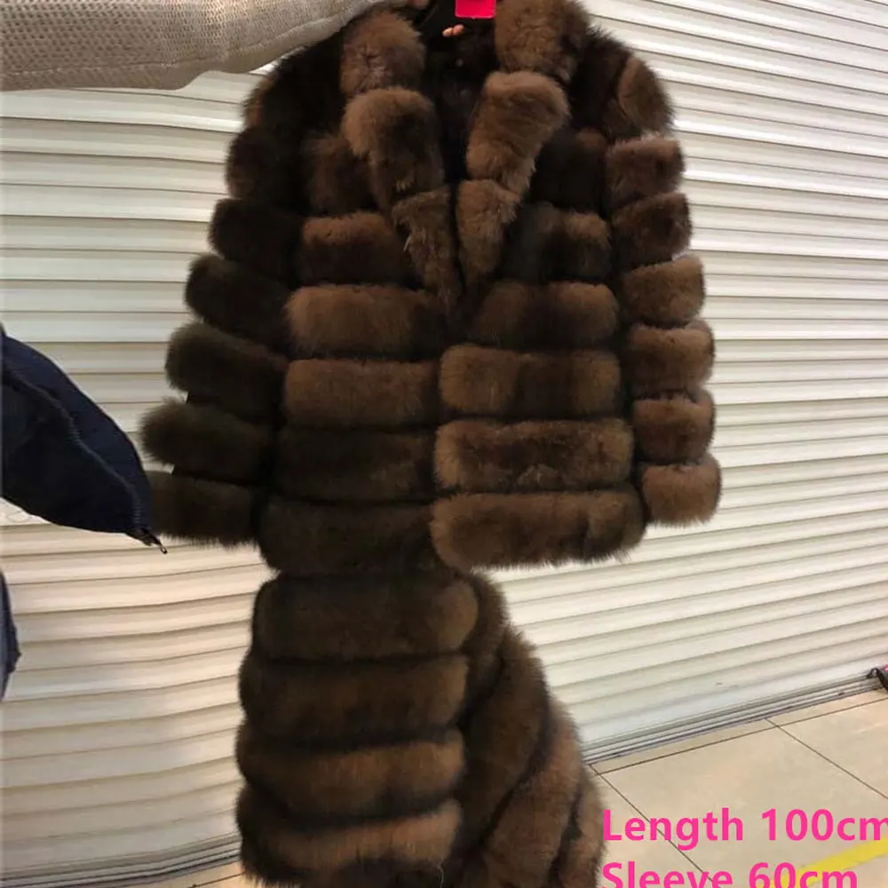 Новое натуральное пальто из натурального Лисьего меха зимняя женская длинная стильная натуральная меховая куртка женская качественная натуральный мех лисы пальто