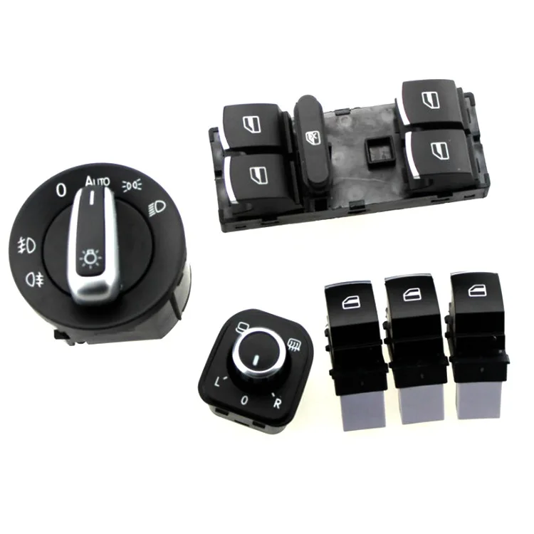 

Volkswagen Switch Set Series Headlight/Electric Window/Rearview Mirror Switch/6-Piece Combination Containing OEM No.