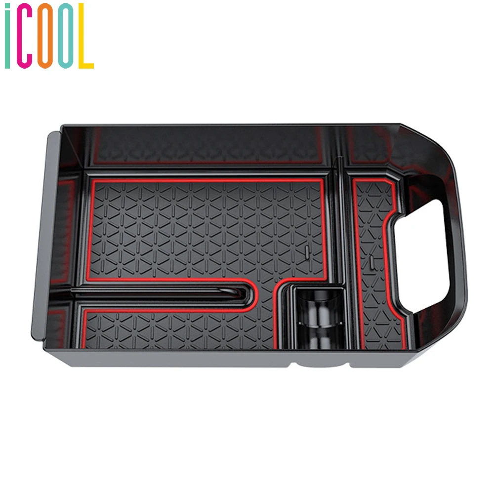 

Car Styling Central Console Glove Tray Organizer Holder Armrest Storage Box for Toyota RAV4 XA50 2019 2020 Interior Accessories