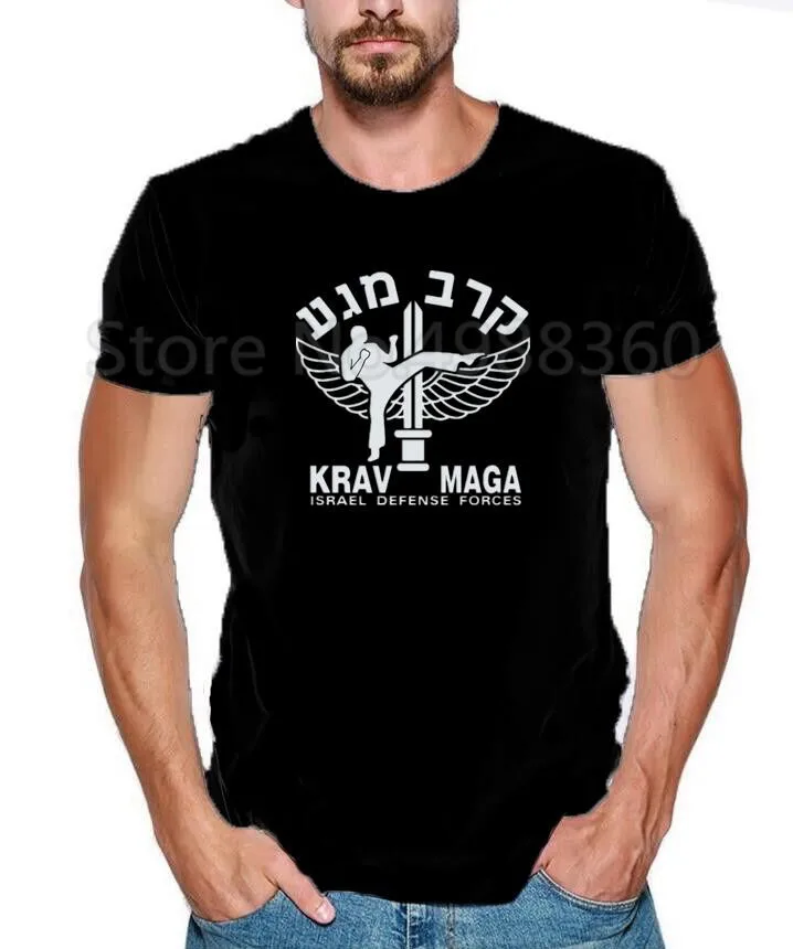 Мужская футболка с коротким рукавом новинка Israel Krav maga футболки для мужчин хлопок