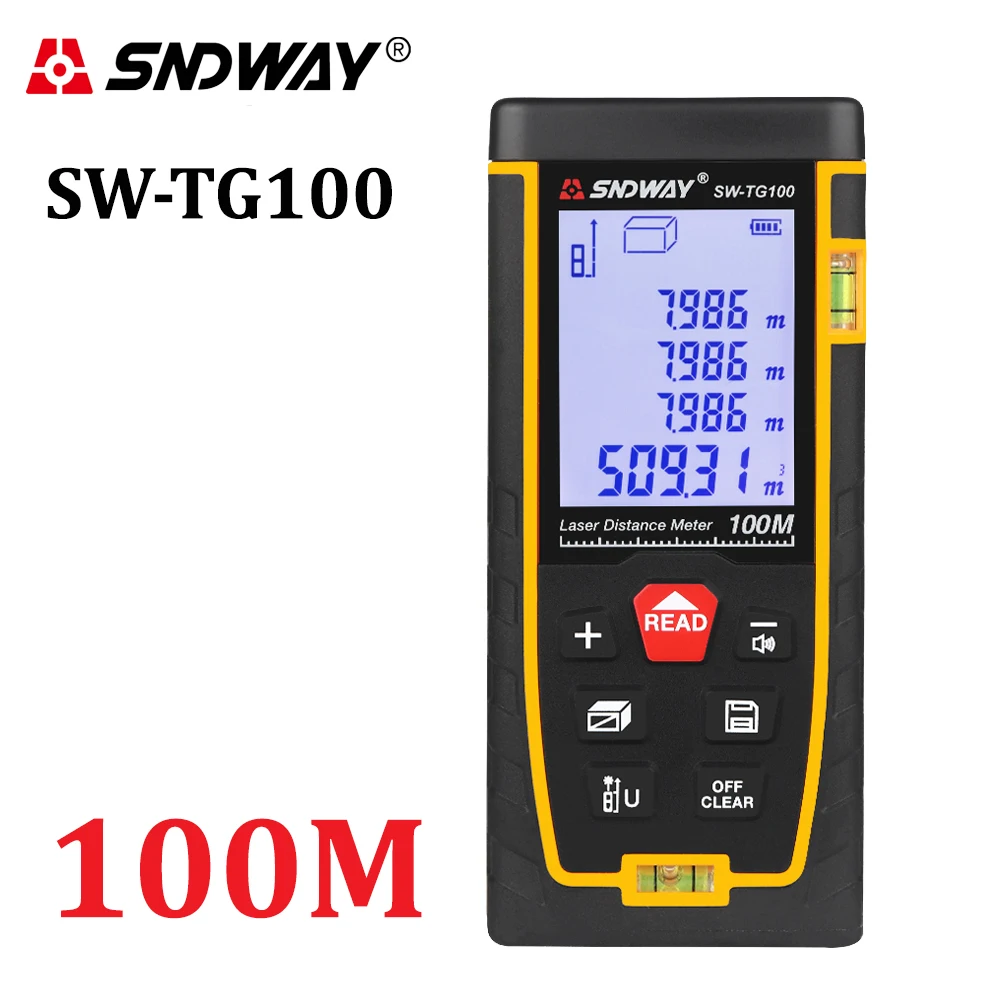 SNDWAY Laser Distance Meter 40M 50M 70M 100M 120M Laser Rangefinder Trena Tape Measure Laser Ruler Distance Range finder Tool SNDWAY Laser Distance Meter 40M 50M 70M 100M 120M Laser Rangefinder Trena Tape Measure Laser Ruler Distance Range finder Tool