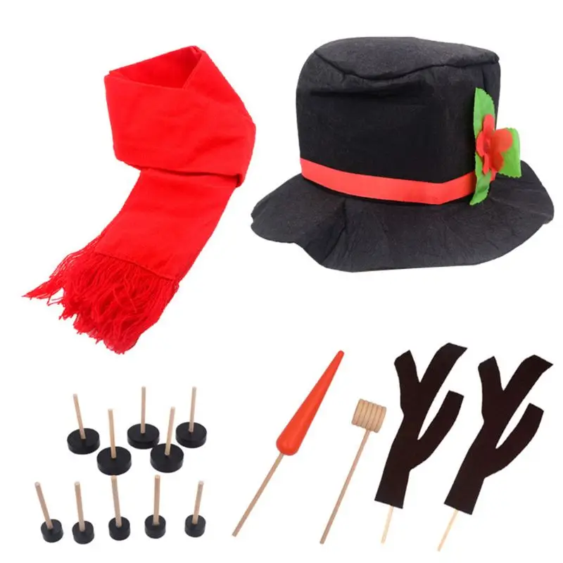 

1set Snowman Tools 16 Piece Christmas Decoration Accessories Gift Toy Family