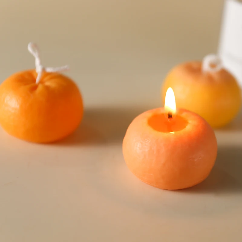 Оранжевый 3D силиконовые формы для мыла DIY фруктовый торт Ароматерапия Свеча форма для выпечки для муссов и десертов кухонные формы для выпечки инструменты художественная форма