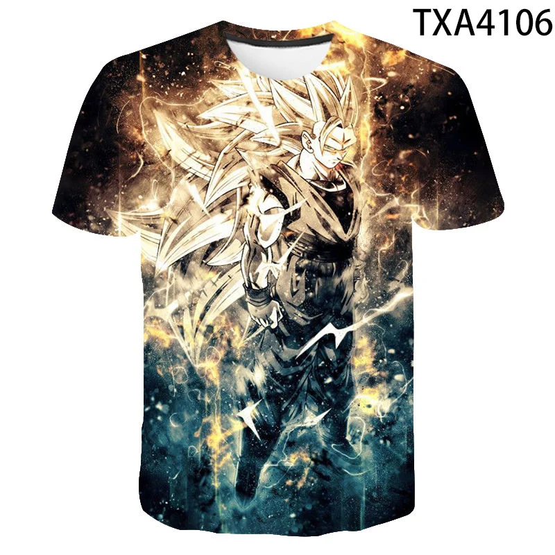

New 2021 Wukong Dragon Ball Z 3D Clothing Men And Women Summer Fashion Short-Sleeved Couple Anime T-Shirt