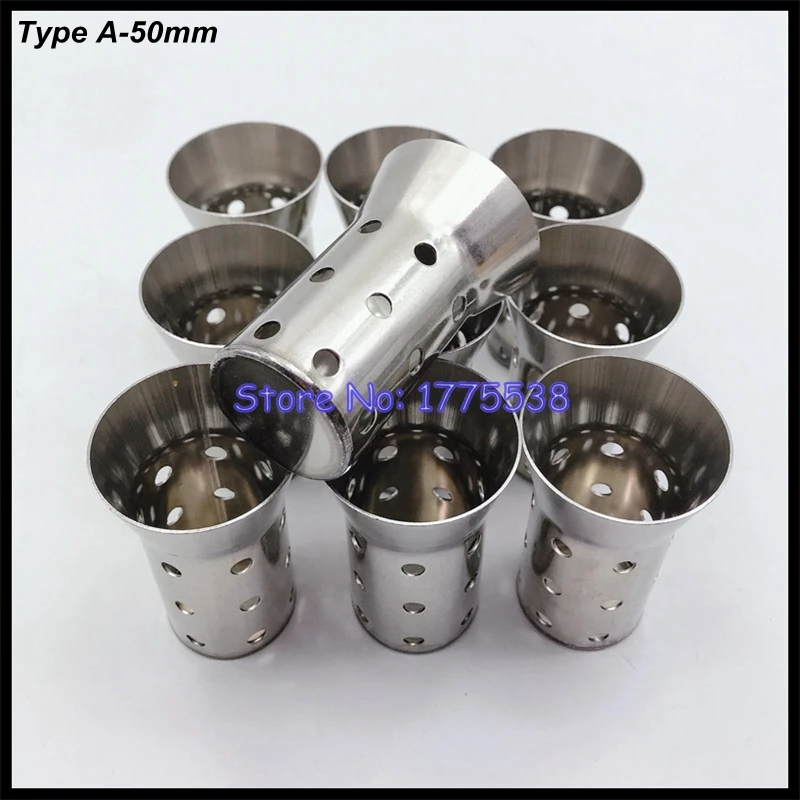 10pcs/lot OD:50mm/60mm Universal Motorcycle Exhaust Muffler Escape Demper Silencer Baffle DB Killer for Yamaha Suzuki Honda Pipe - Image 2