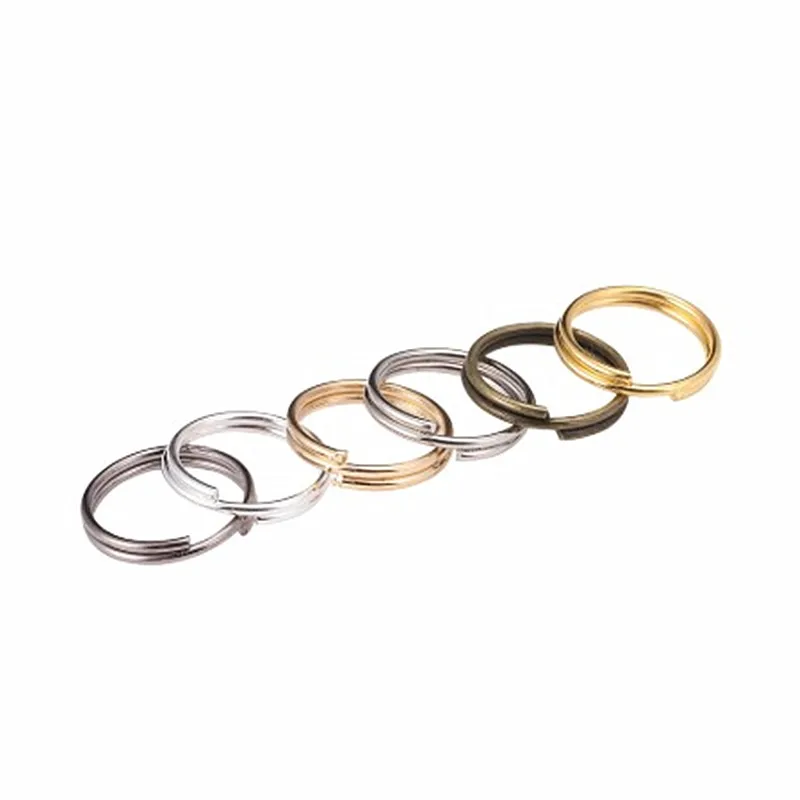 

200pcs/ot Open Jump Rings Women Part Double Loops Split Rings DIY Jewelry Gold Silver Connectors for Result 6 8 10 12 mm