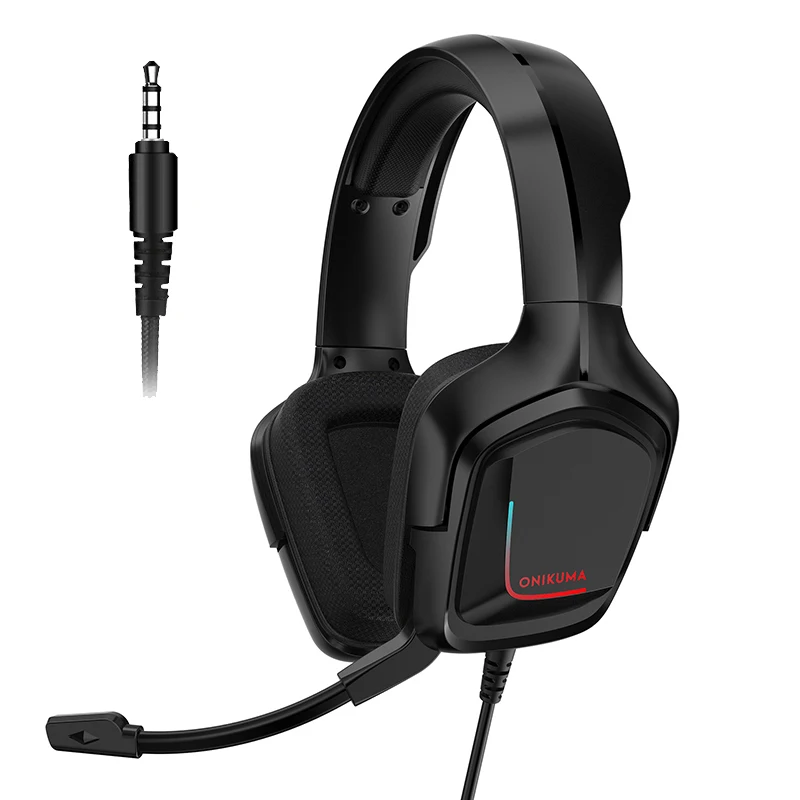 Lightweight Ergonomic Cool RGB Headphones for PS4 PC 7.1 Surround Sound with 50MM Driver Xbox One 360° Noise Cancelling Mic with Mute & Volume Control Switch Advanced 4D Gaming Headset 