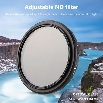 

Practical Fader ND Filter ND 2-400 Adjustable Variable Neutral Density Filter Black Multifunctional Camera Supplies Parts