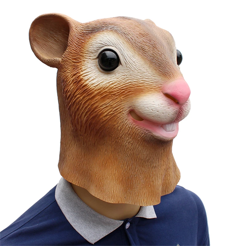 Halloween The squirrel Masks Masquerade Party Cosplay Animal mask carnival party latex Masque