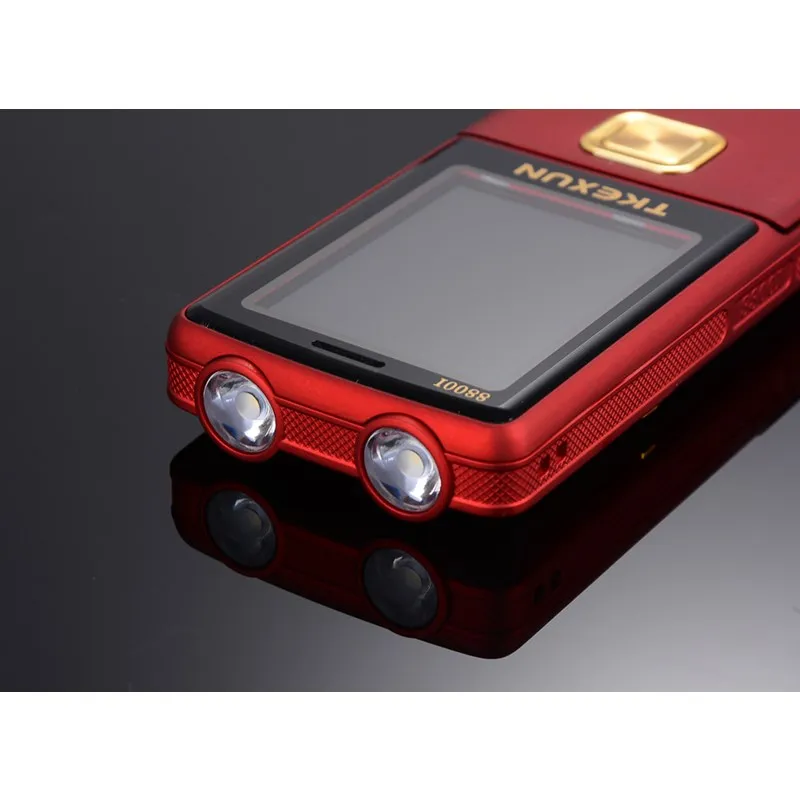 TKEXUN 8800i флип-телефон MP3 MP4 двойной фонарик Вибрация Две сим-камеры волшебный голос 2,4 дюймов роскошный кнопочный мобильный телефон