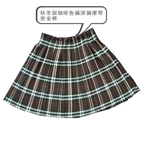Клетчатые женские юбки, летняя мода, а-силуэт, высокая талия, эластичная юбка, Женская Сексуальная Мини короткая клетчатая плиссированная юбка для школы - Цвет: Skirt women