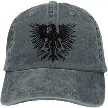 Мужская женская черная бейсболка с орлом, джинсовая кепка для папы, Кепка для водителя грузовика