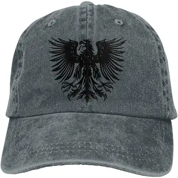 

Men Women Black Eagle Baseball Cap Denim Dad Hat Trucker's Cap