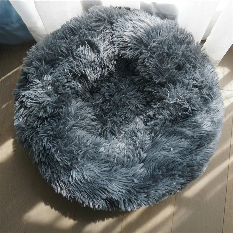 Dog Bed Super Soft Washable Long Plush Pet Kennel Deep Sleep Dog House Velvet Mats Sofa For Dog Basket Pet Cat Bed Drop shipping