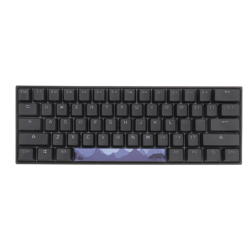 Клавиатура Dark Night Forest Space Bar с пятисторонней клавиатурой Dyesub PBT 6.25u новинка