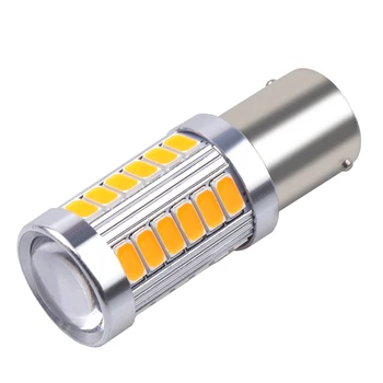 

1pcs 1156 P21W BA15S 33 SMD 5630 5730 LED Car Backup Reserve Light Motor Brake Bulb Daytime Running Light White Red Orange 12V