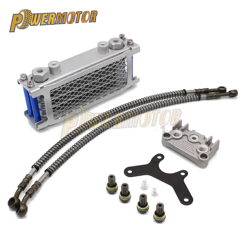 

Motorcycle Engine Oil Cooler Radiator For Loncin Zongshen Lifan Shineray Yinxiang Kayo Bosuer Xmoto 125CC 140CC Dirt Pit Bike