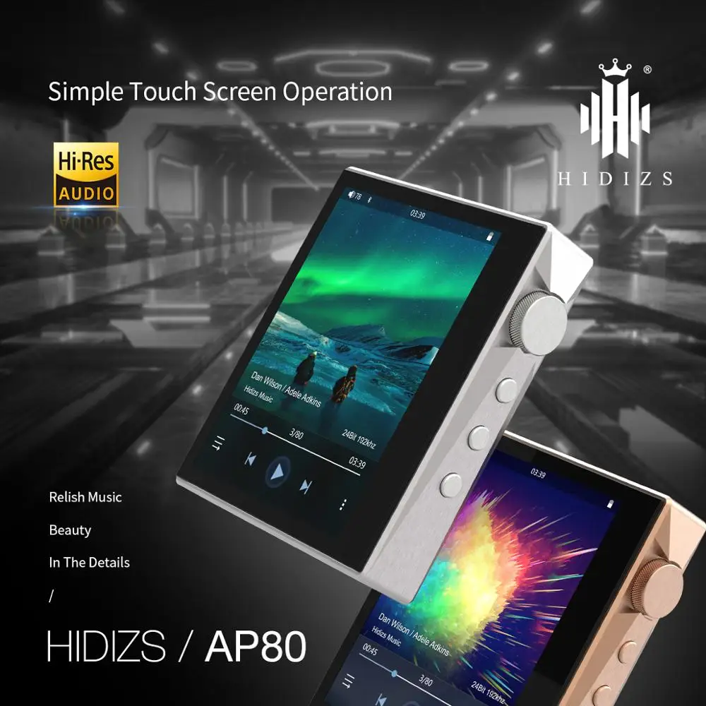 Hi Fi MP3 плеер Hidizs AP80 портативный сенсорный экран спортивный музыкальный Bluetooth FLAC LDAC