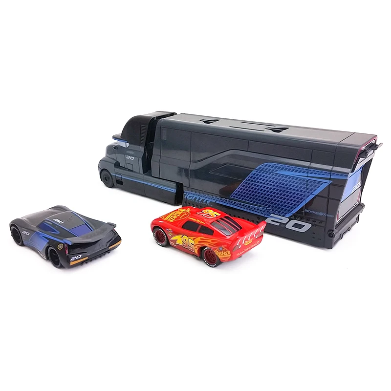 Disney Pixar Cars 3 Jackson Storm& Hauler& McQueen 1:55 Diecast Alloy Toy Car Model Loose New Kids Gift Free Shipping