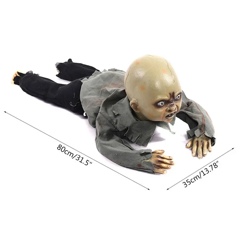 Cena Animowane indeksowania dziecko Zombie straszny duch dzieci lalki nawiedzony Halloween Decor rekwizyty dostaw X7YD