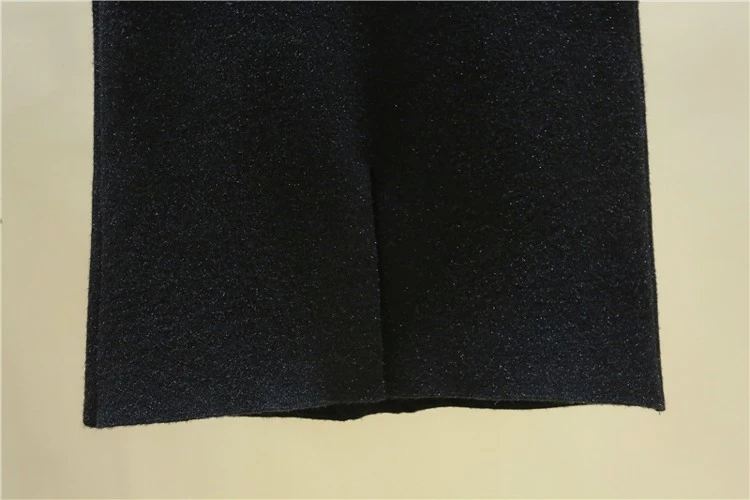 Han edition/шерстяное однобортное пальто трикотажные юбки женственный образ посылка ягодицы Показать Тонкий длинный детская юбка с высокой талией