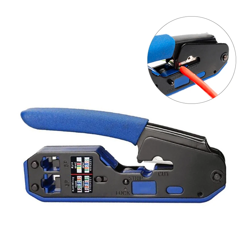 Dreamburgh RJ45 инструмент сети Щипцы Обжимные Инструменты Стриппер кабель Ethernet подходит RJ45 Cat6 Cat5e Cat5 STP разъем