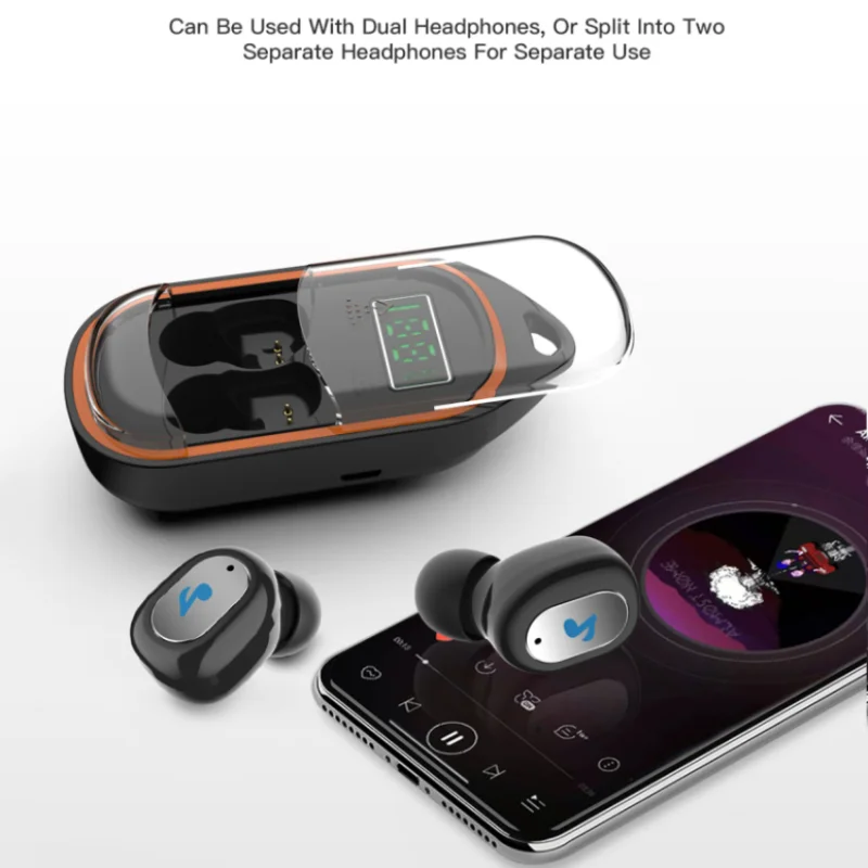 

X21s TWS Bluetooth5.0 True In Ear Wireless Earphones Sport IPX5 Waterproof Earbuds Gaming Headset LED Display with Charging Case