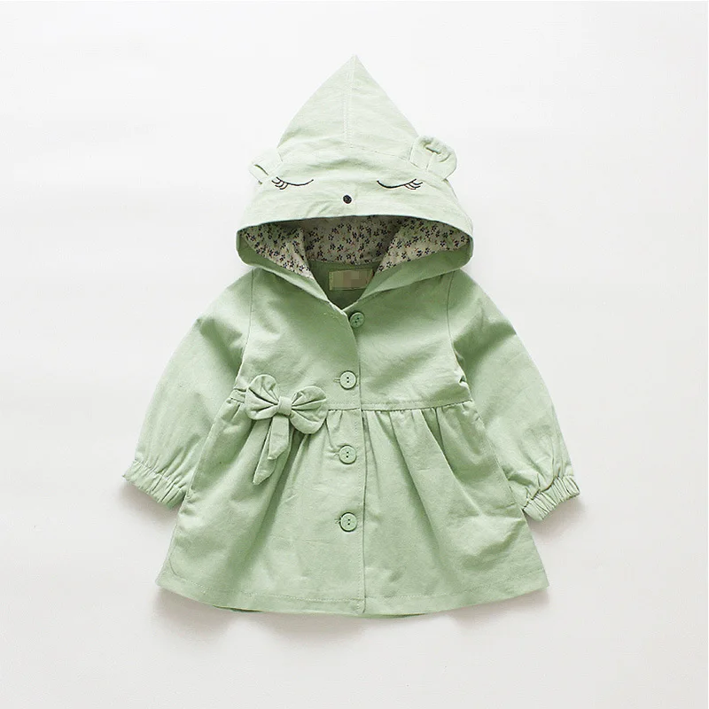 

Kids' Coat Girls Autumn Clothing Coat Jacket 2018 New Style Korean-style Princess Baby Western Style Mid-length Trench Coat