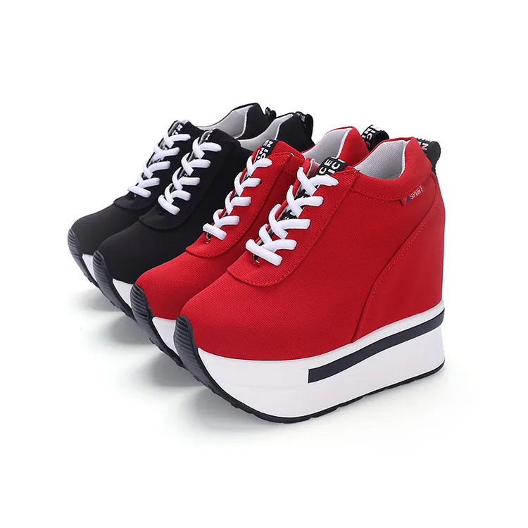 

Autumn New Arrival Korean-style Slimming Elevator Flat Platform Heel Lace-up Casual WOMEN'S Boots Ultra-High-Heel Boots