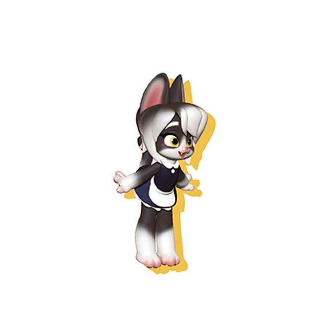 Blind Random Box Toys Lot Original Maidservant Cat Figures 10 Style Surprise Anime Model Guess Figurine Doll 10Pcs/Set 2 unpack