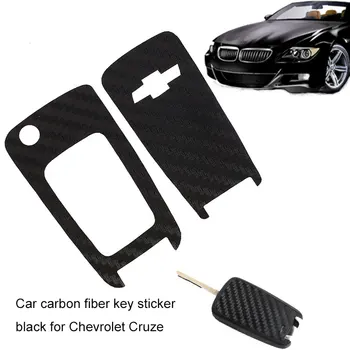 

Carbon Car Remote Control Sticker Auto Key Sticker Truck Parts PVC Car Key Sticker for Repair Damages for Chevrolet Cruze