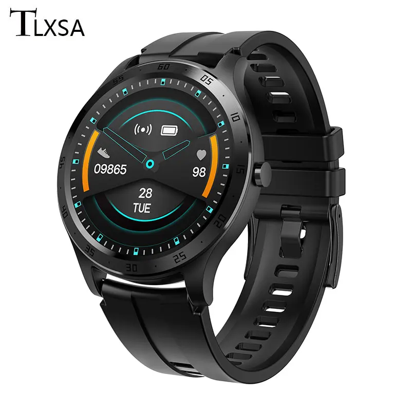 Умные часы для мужчин и женщин черные/розовые водонепроницаемые умные с