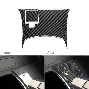 

2pcs Car Rear Center Console Panel Cover Trim Carbon Fiber For Nissan 350Z 2003-2009 Auto Rear Center Console Panel Cover Trim