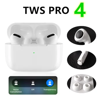 

TWS Pro 4 Transparency Mode tws 1:1 Bluetooth earphone earbuds wireless PK i500 i9000 i90000 i100000 i900000 pro tws