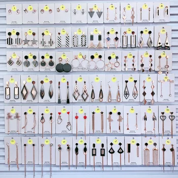 

30 Pairs/lot simple classical women stainless steel earrings jewelry wholesale 201029-05