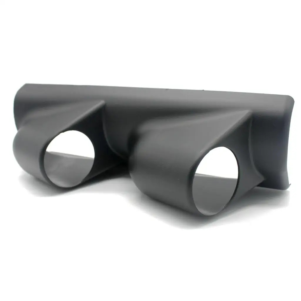 Replacement Car 2 Inch 52mm Dual Holes Dash Gauge Pod Mounting Holder Black