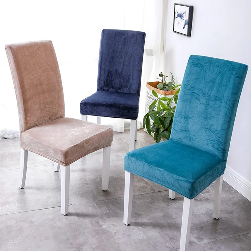 Description Picture 4 of item100% Velvet Chair Cover Super Melting Soft And Delicate Seat Covers Chair Covers Spandex Restaurant Hotel Party Banquet