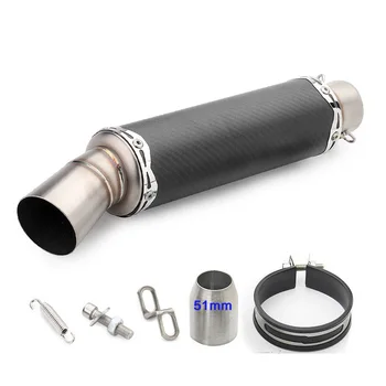 

Universal Motorcycle 51mm Stainless Steel Exhaust Pipe For YAMAHA cygnus-z yb 125sp t-max 500 For KAWASAKI