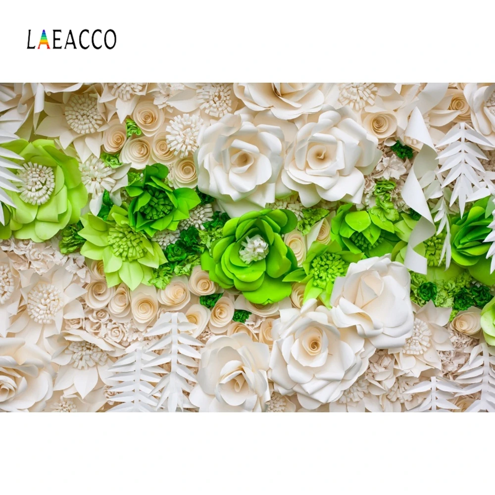 Фотофон Laeacco ручной работы с цветами для детского дня рождения десерта