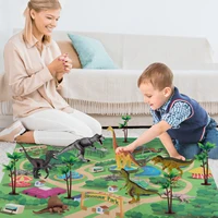 TEMI Dinosaur Toy Jurassic Dino Animals Jungle Set Minifigure Dinosaur Excavation Children's Educational Toys for Boys Kids Gift 2