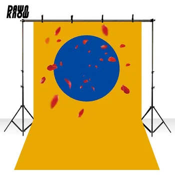 

DAWNKNOW Cartoon Yellow Vinyl Photography Background For Newborn Petals Photo Shoot Backdrop For Personal Photo Studio lv1772