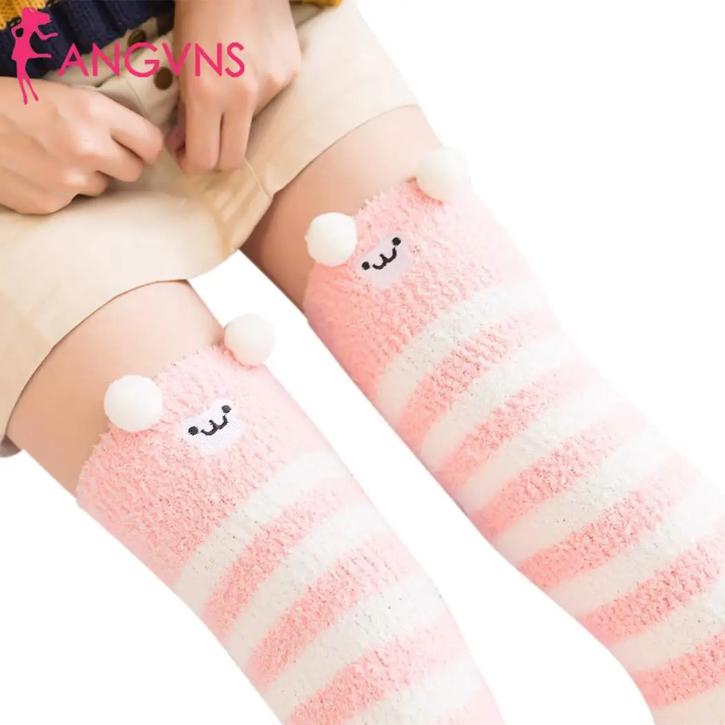 Новые модные женские повседневные носки выше колена в полоску для девочек(2 шт.), Длинные Носки с рисунком, 11 цветов