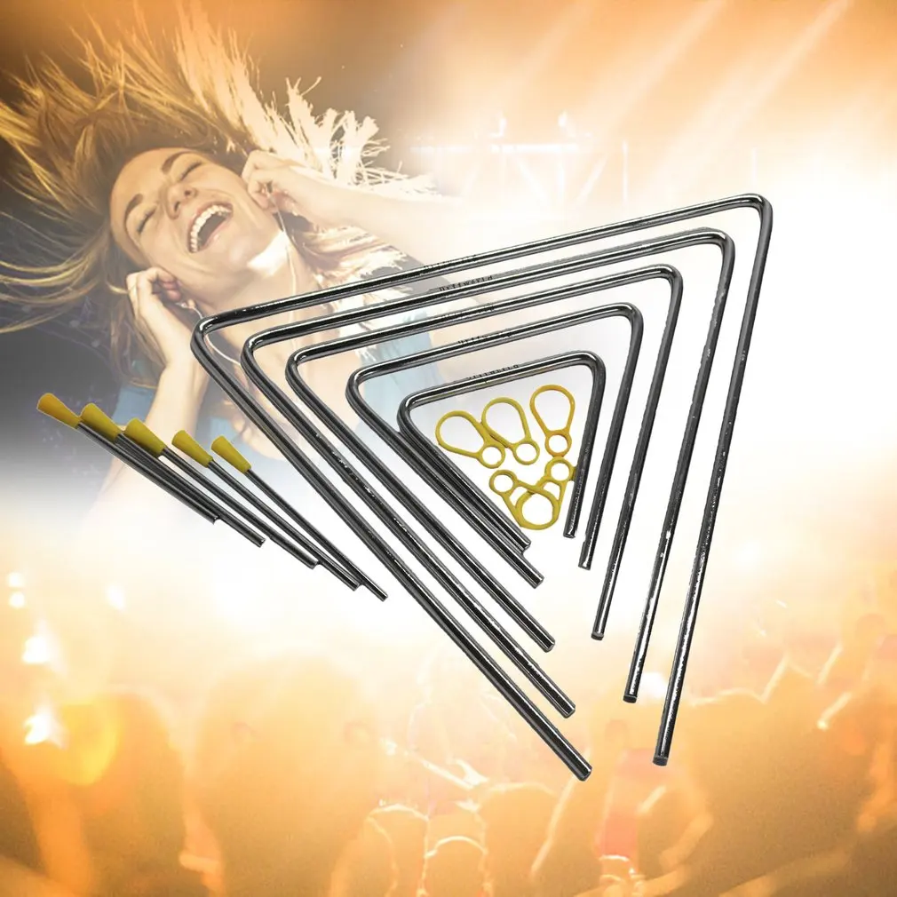  Metal Triangle With Stick Rhythm Early Education Musical Teaching Percussion Instrument Toy For Chi - 4000220079656