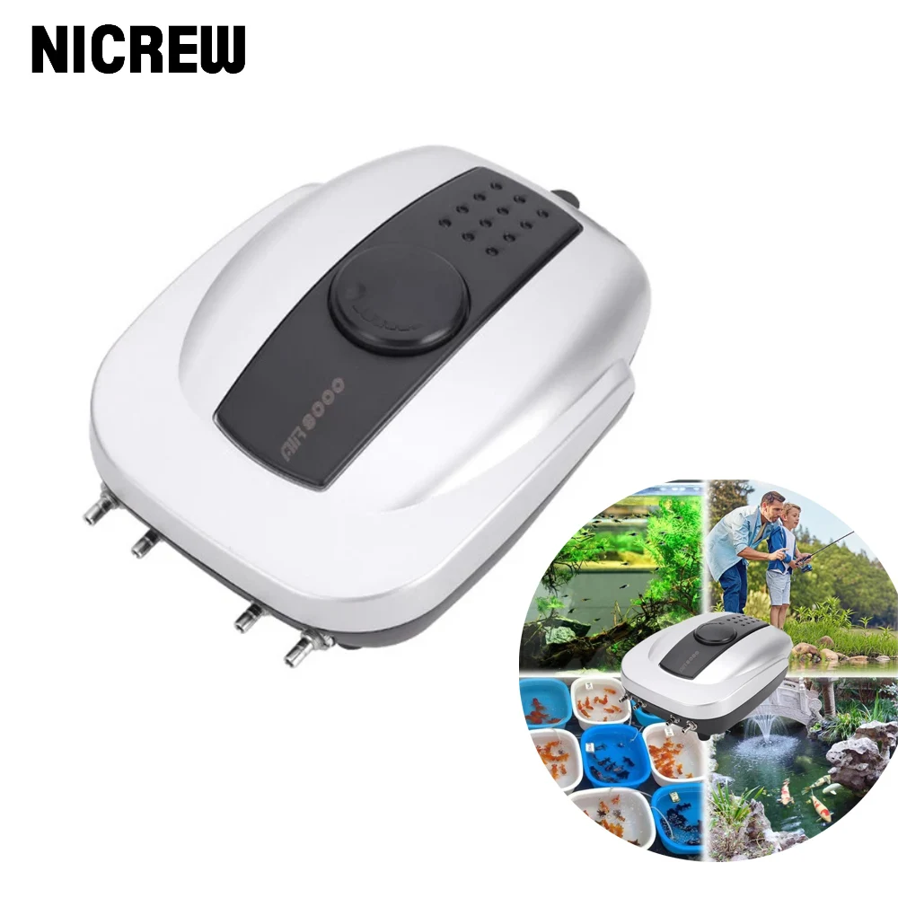 Аквариумный воздушный насос NICREW 220-240 В с очень низким уровнем шума | Дом и сад