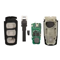 Jingyuqin สมาร์ทรีโมทกุญแจรถ FOB 3 ปุ่ม 433MHz PCF7946 ID48/ID46 สําหรับ VW Volkswagen Passat CC 2005-2014 3C 0959752 บีจี/บา 6